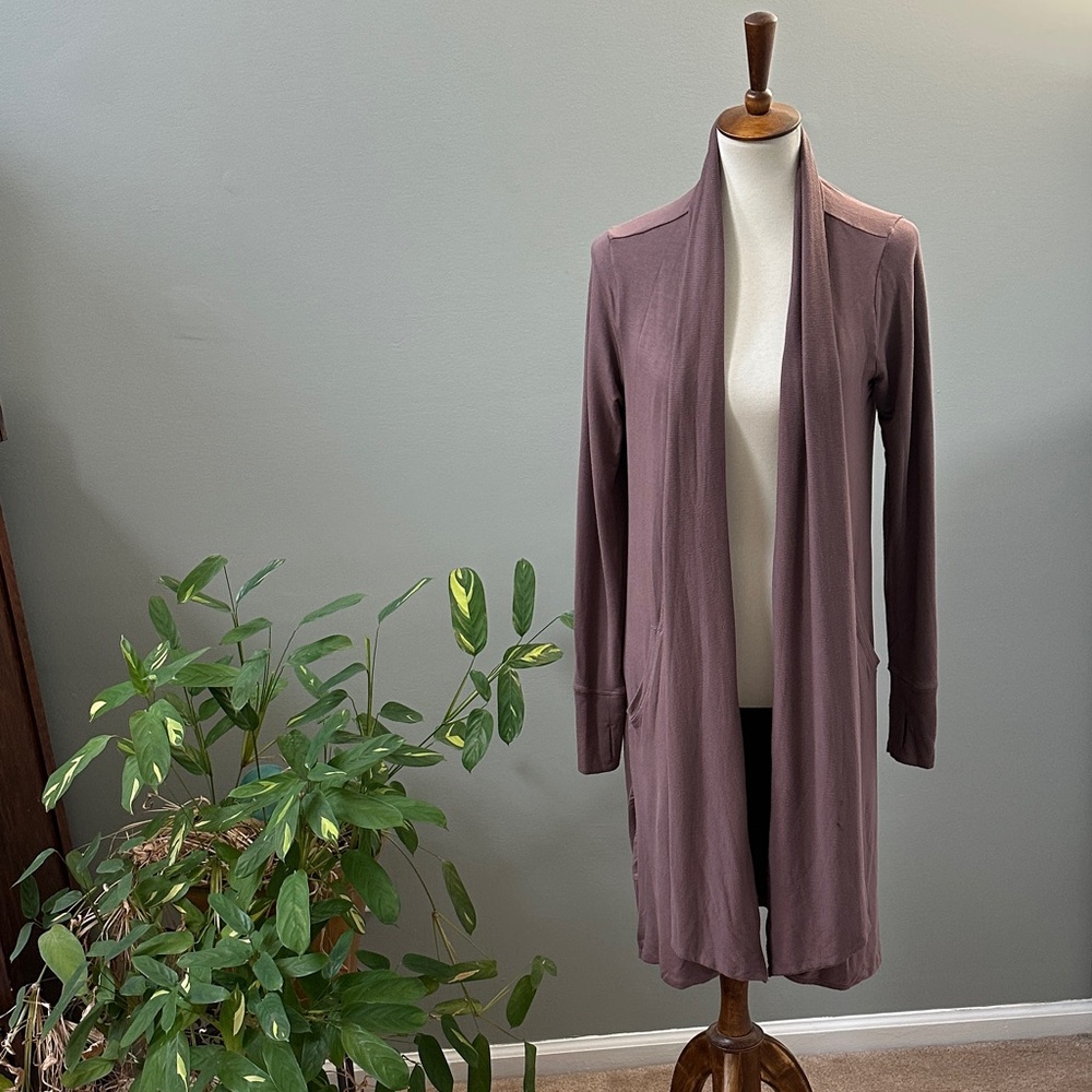 Athleta Dusty Rose Long Cardigan